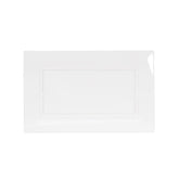 9.5 In. Clear Rectangular Plastic Plates | 120 Count
